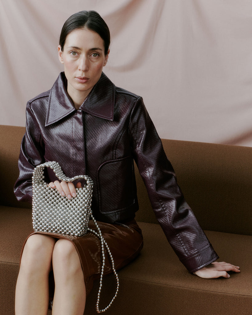 Day Beaded Chrome Handbag