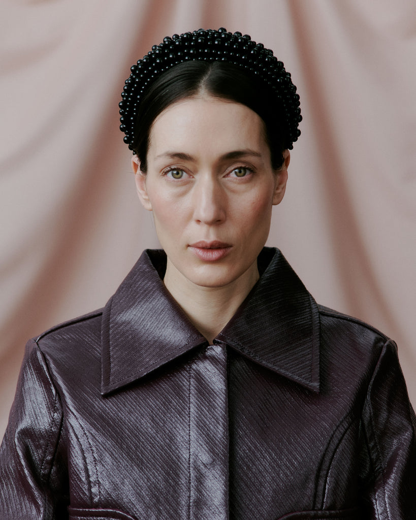 Day Pearly Velvet Hair Band