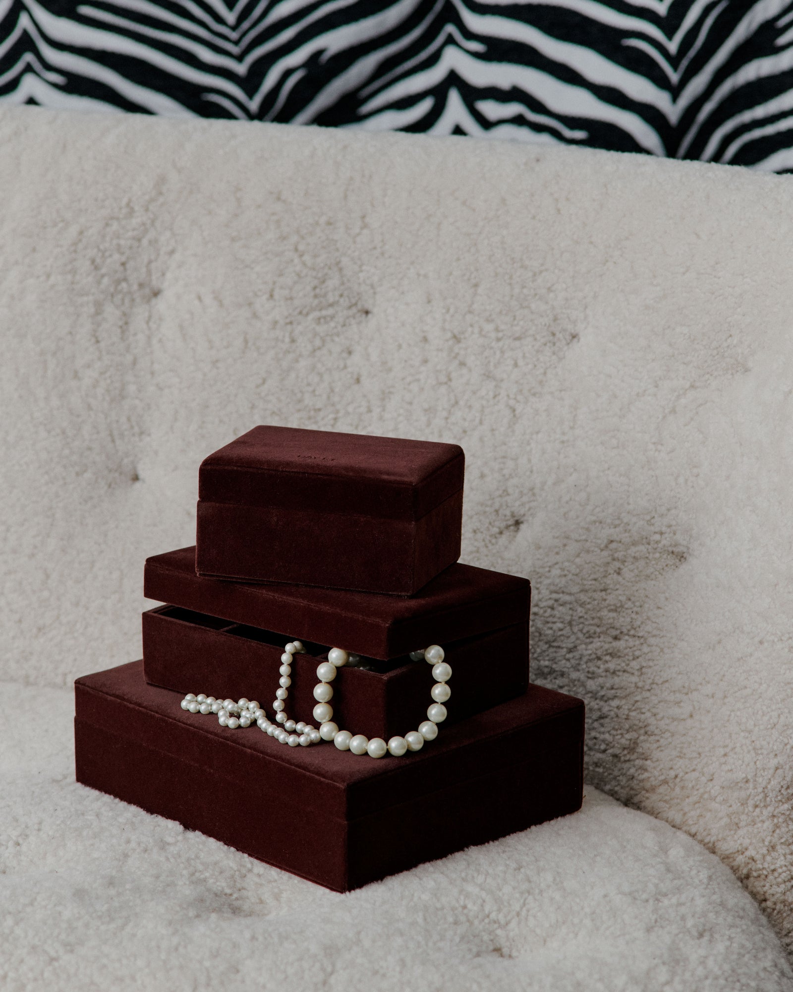 Day Velvet Jewelry Case Medium