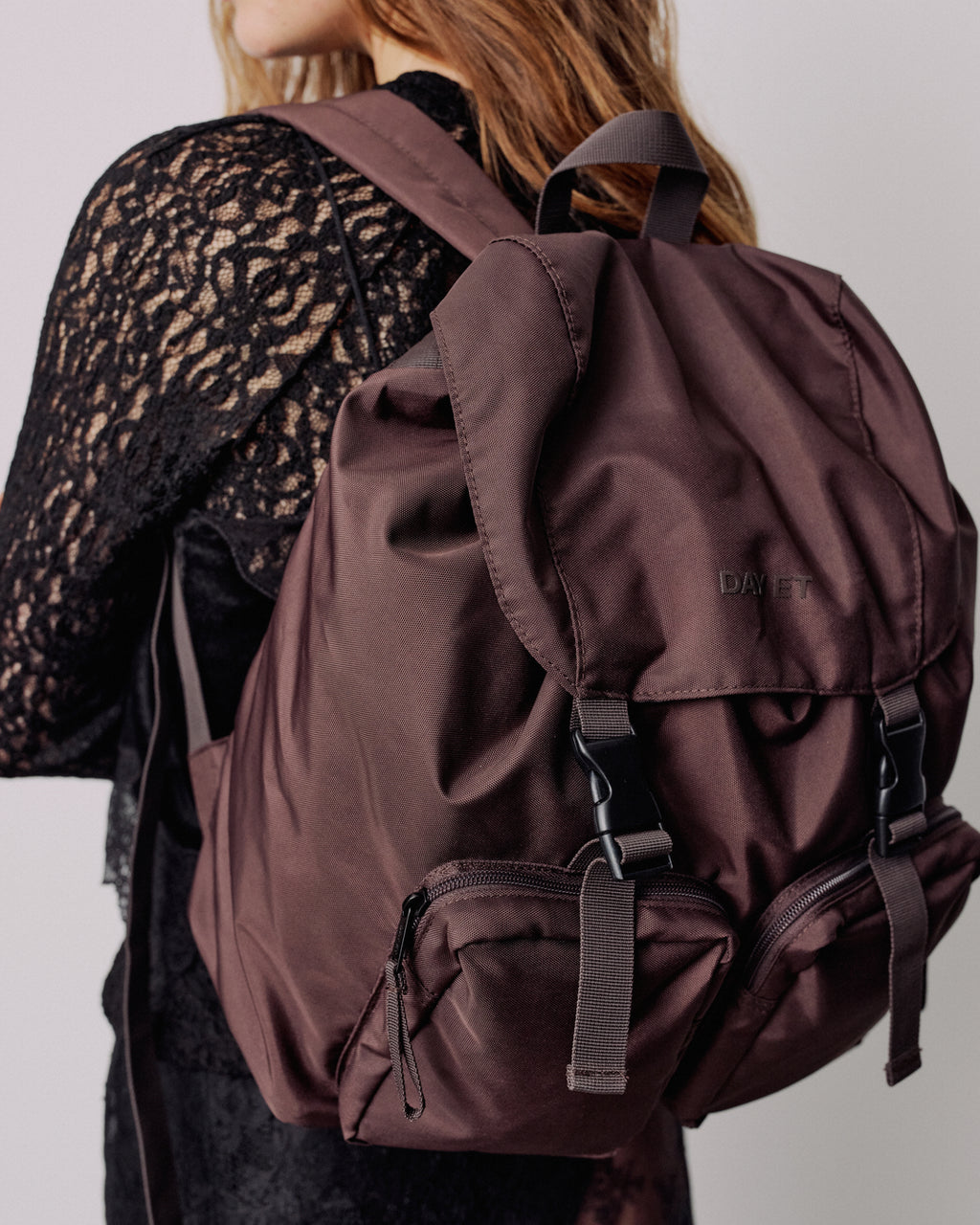 Large Tonal Nylon Rygsæk