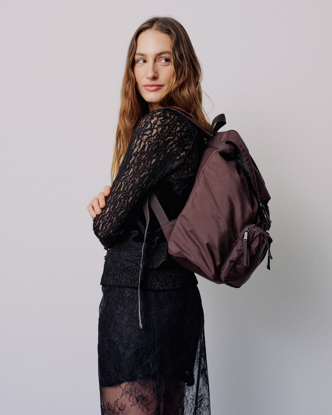 Large Tonal Nylon Rygsæk
