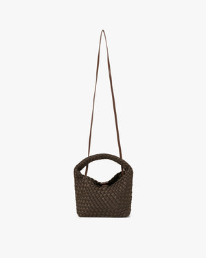 Small Hand-Braided Neoprene Crossbody Handväska