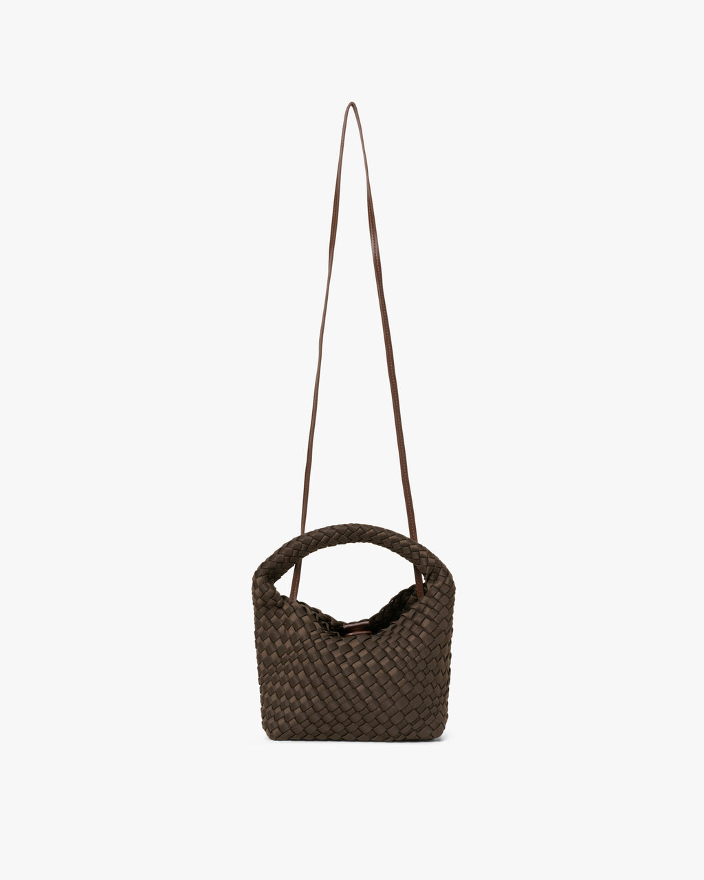 Small Hand-Braided Neoprene Crossbody Handväska