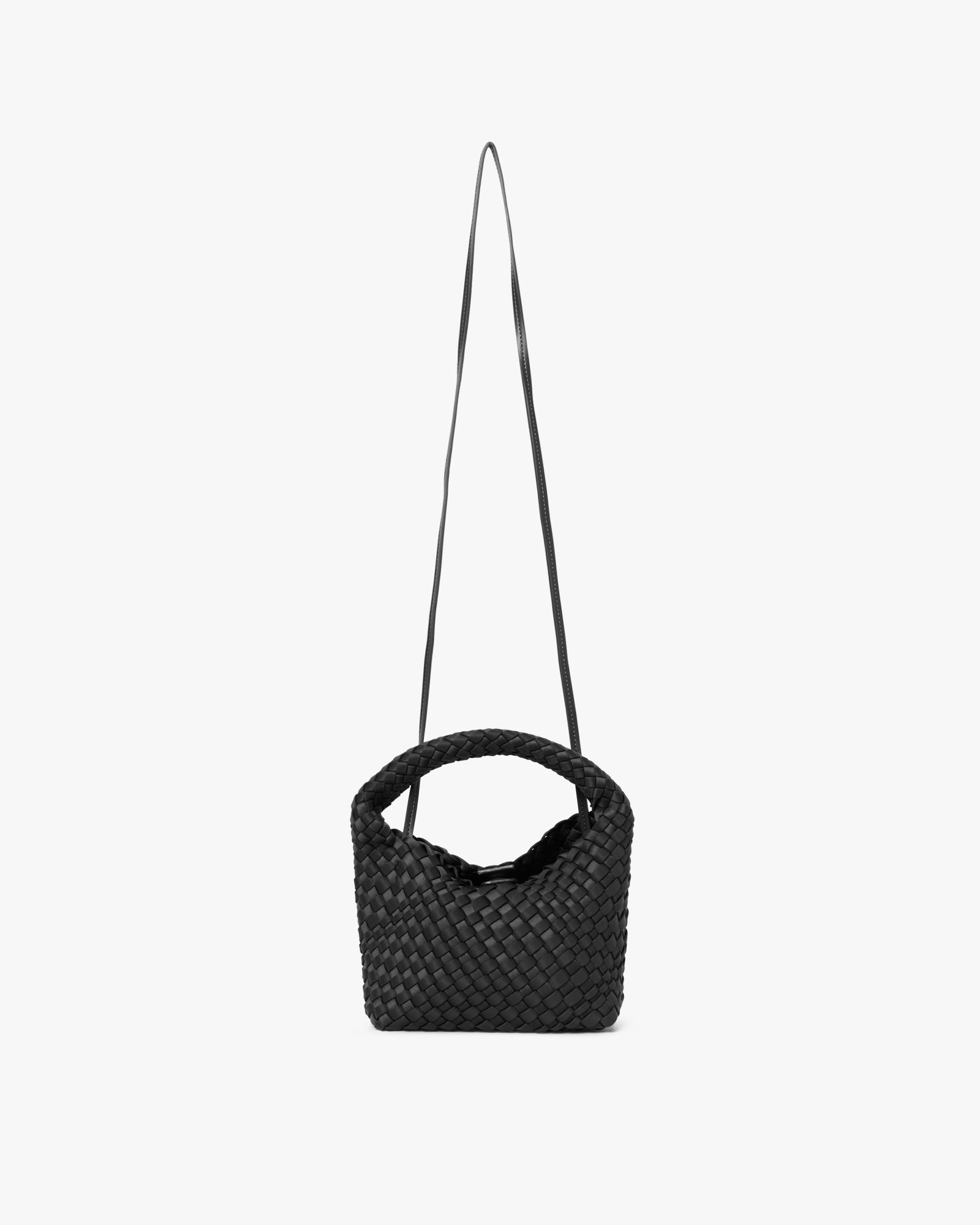 Small Hand-Braided Neoprene Crossbody Handväska
