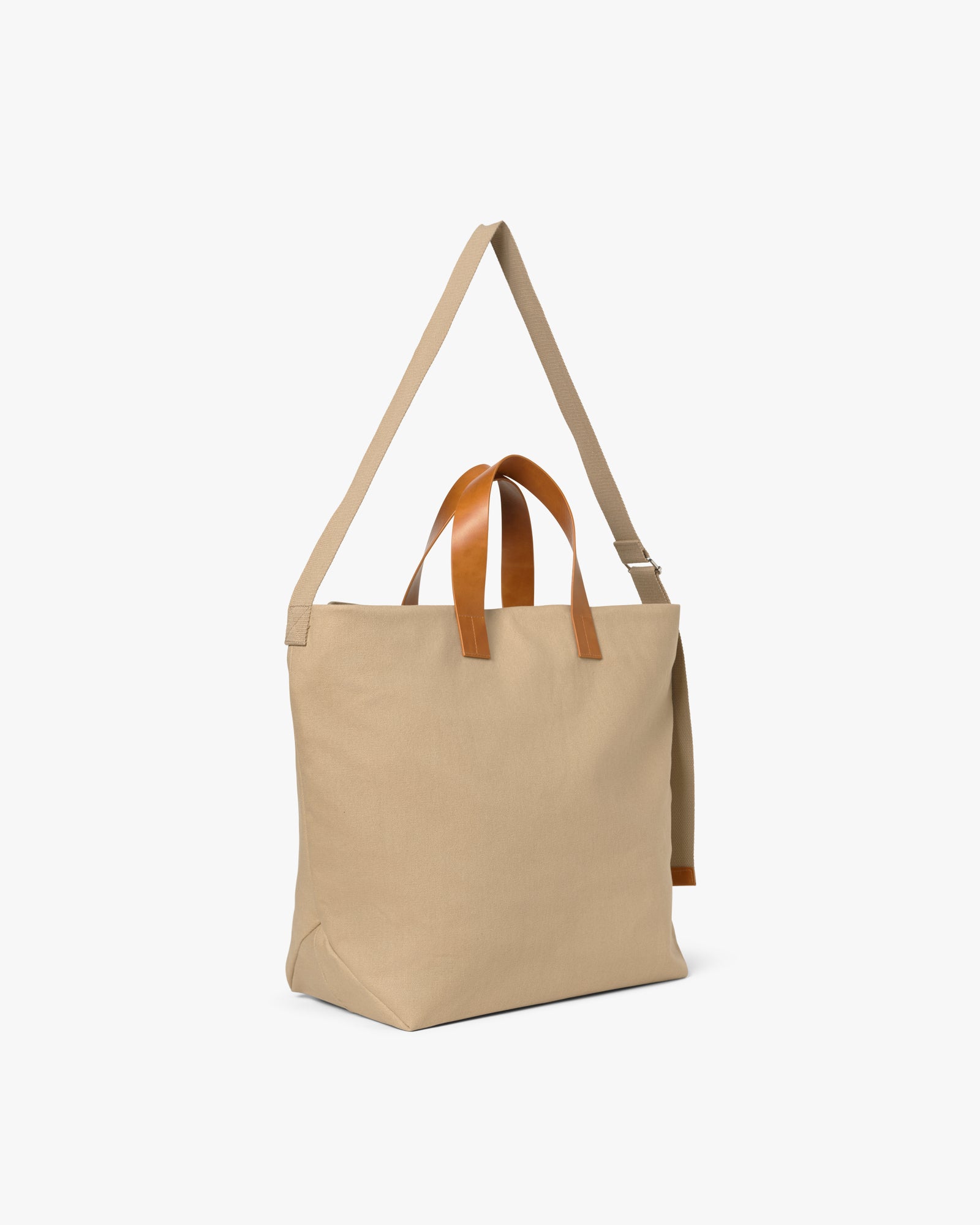 Medium Cotton Canvas Crossbody Väska