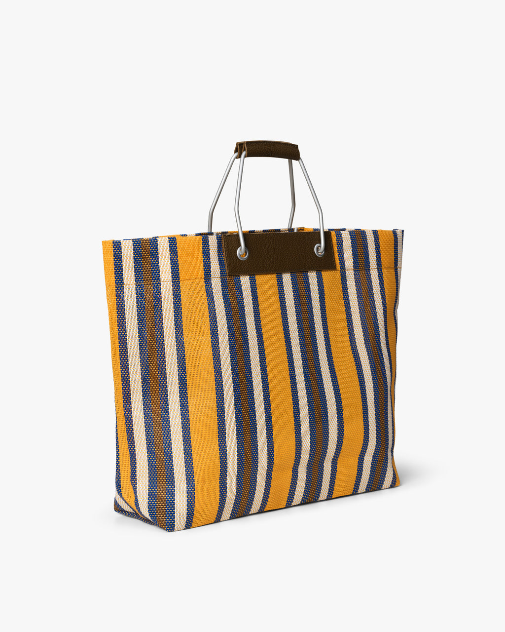 Medium Striped Mesh Handväska