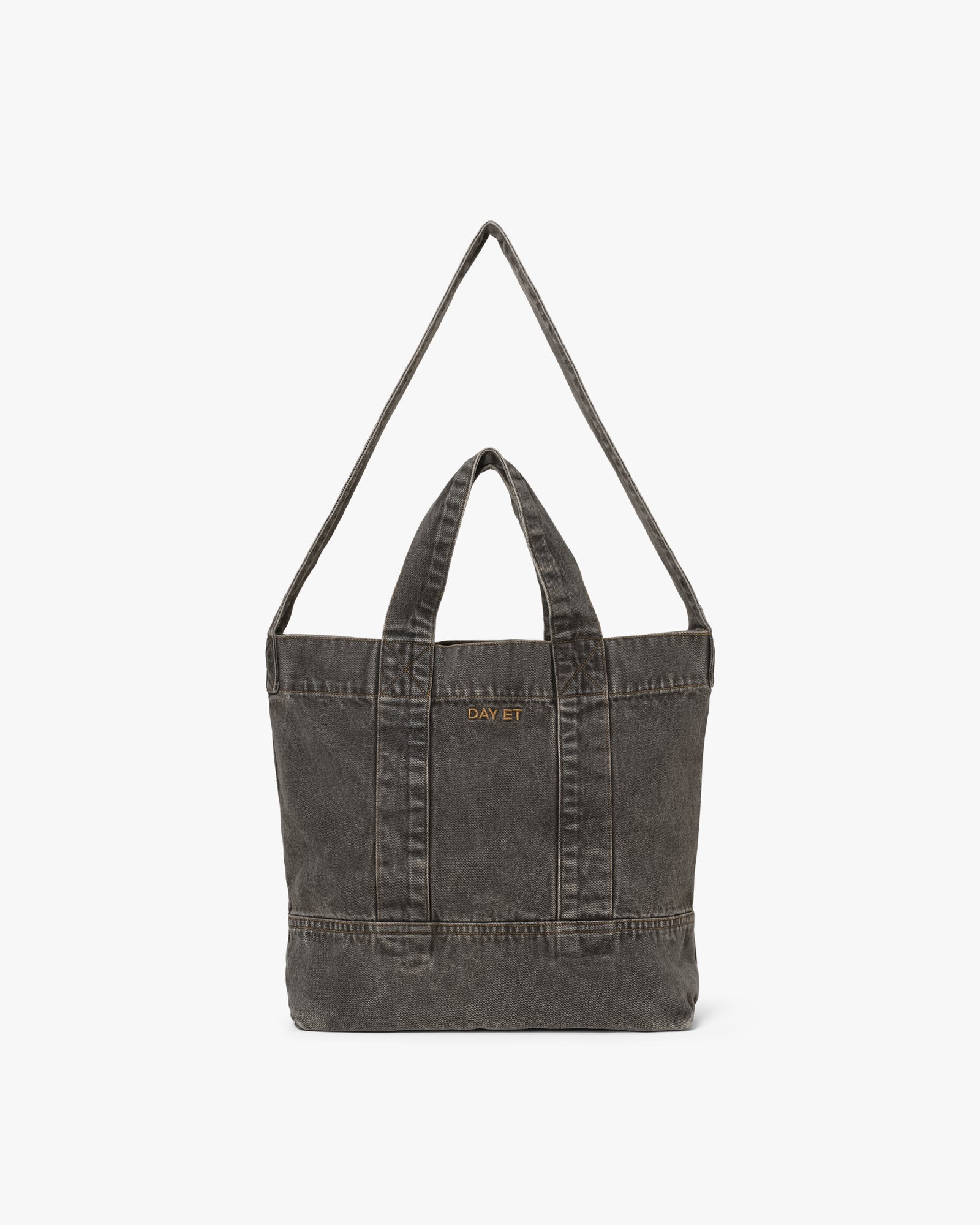 Medium Washed Denim Crossbody Väska