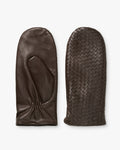 Leather Braided Mittens