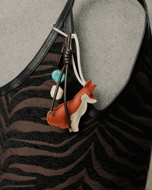 Fox Stone Bag Charm